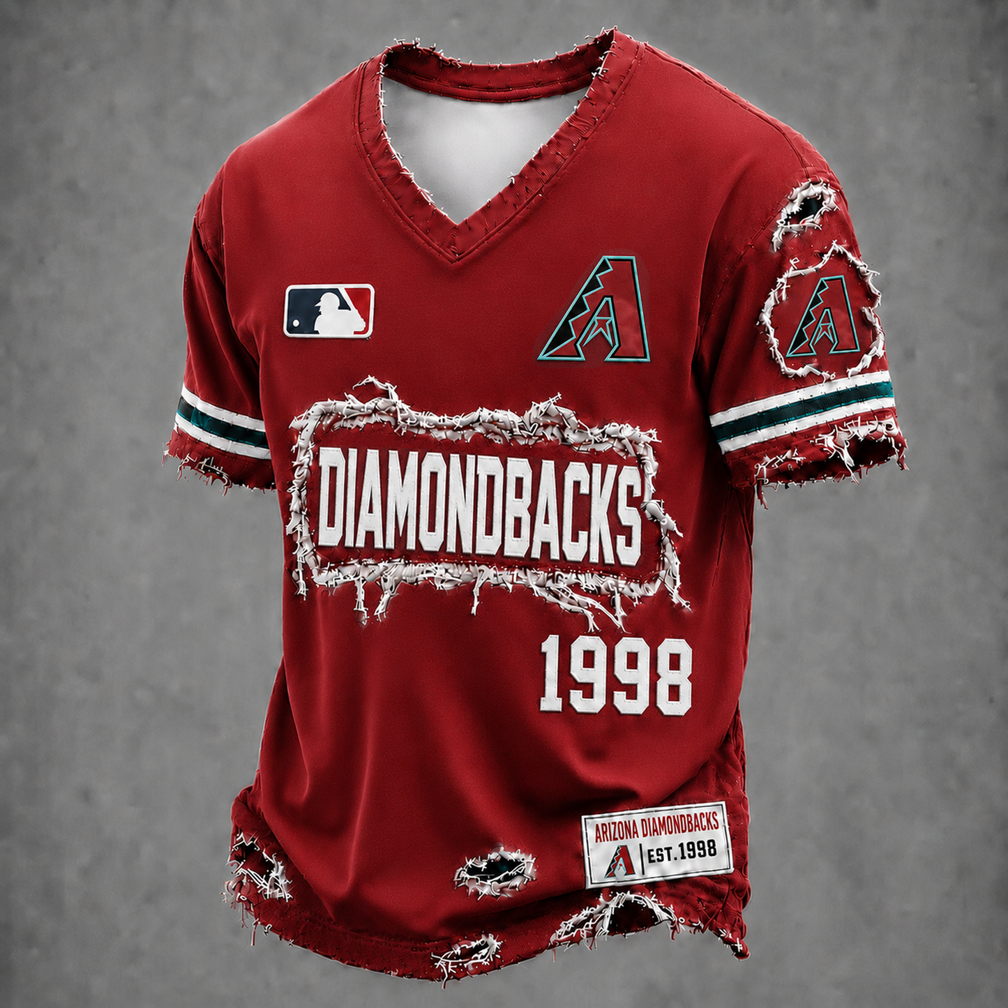 AZ x MLB LUXURY V-Neck T-Shirt 0406 DatND DVT