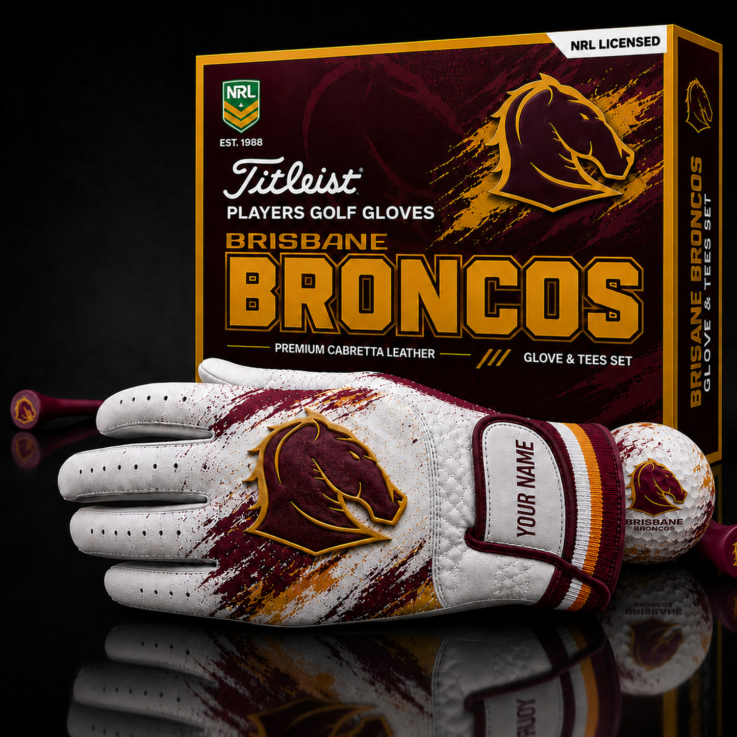 BRI LUXURY PERSONALIZED GOLF GLOVE SET LIMITED EDTION