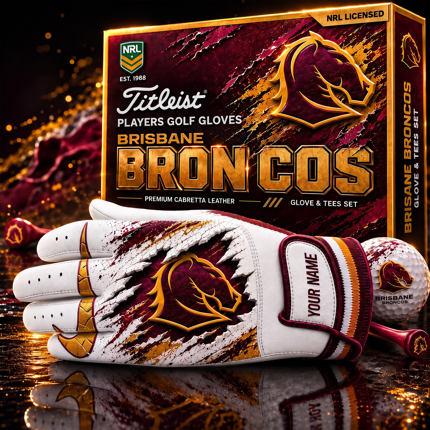 BRI PREMIUM NRL PLAYERS GOLF GLOVE GIFT SET V2