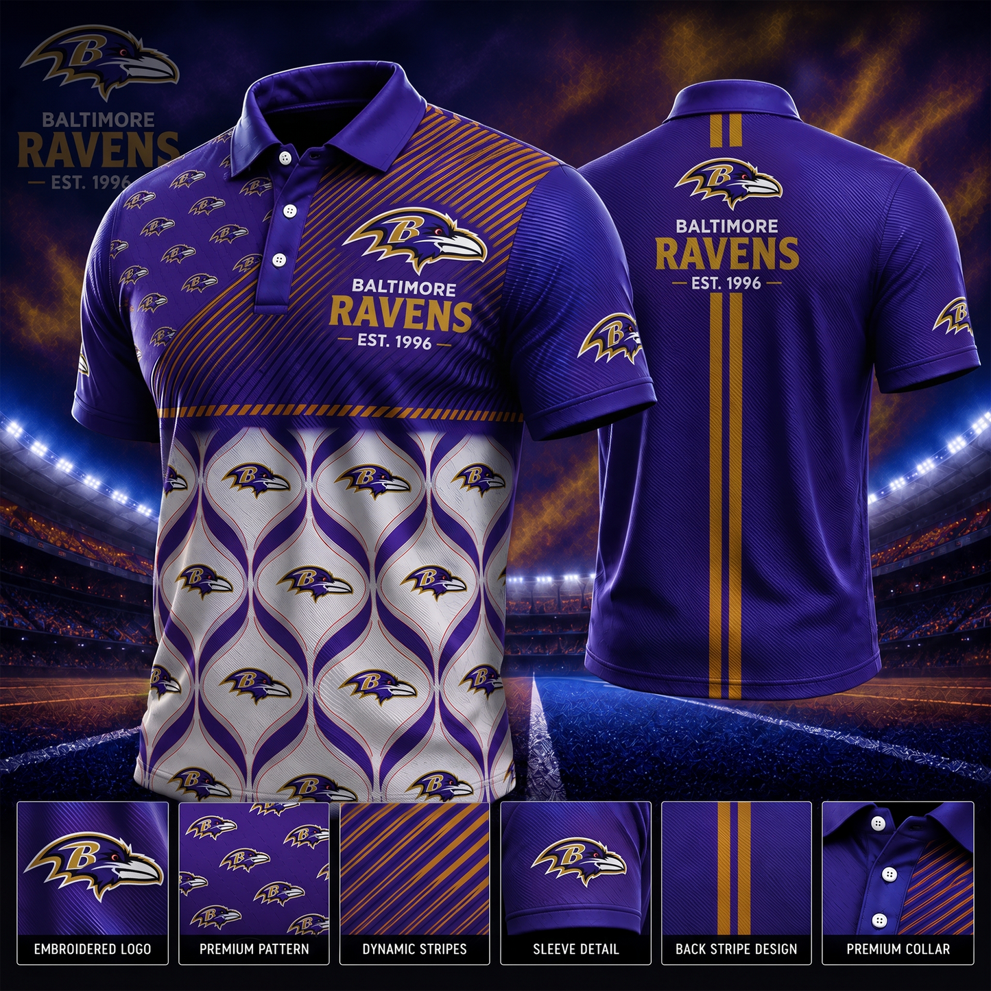 BR_PREMIUM NFL EXCLUSIVE POLO SHIRT LIMITED EDITION 200726