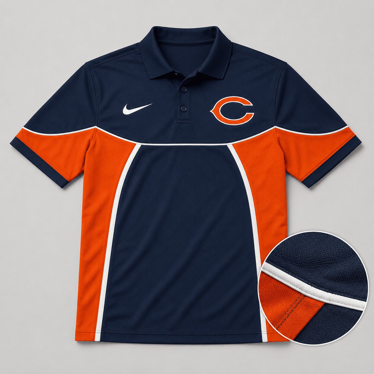 CHI Premium NFL Personalized Sports Style Polo Shirt