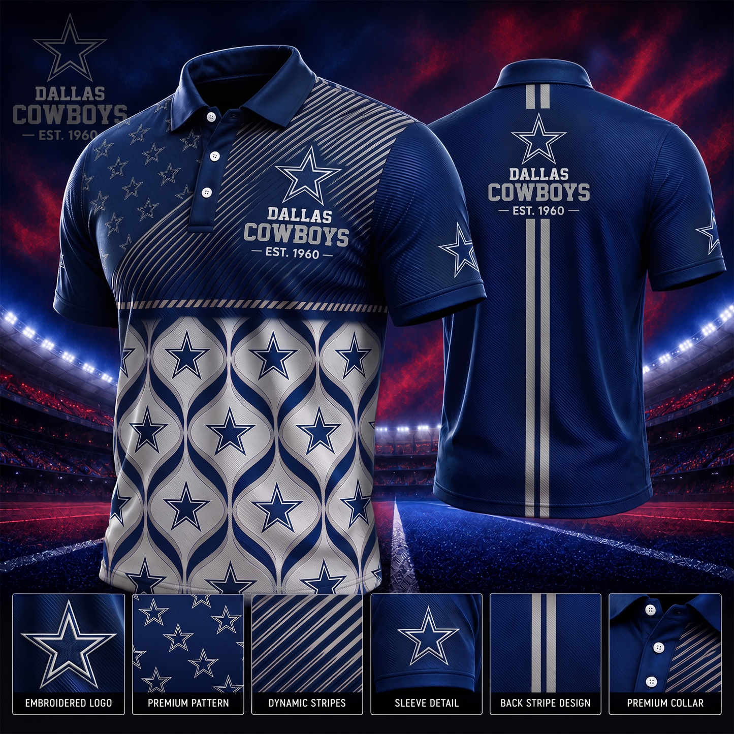 DC_PREMIUM NFL EXCLUSIVE POLO SHIRT LIMITED EDITION 200726
