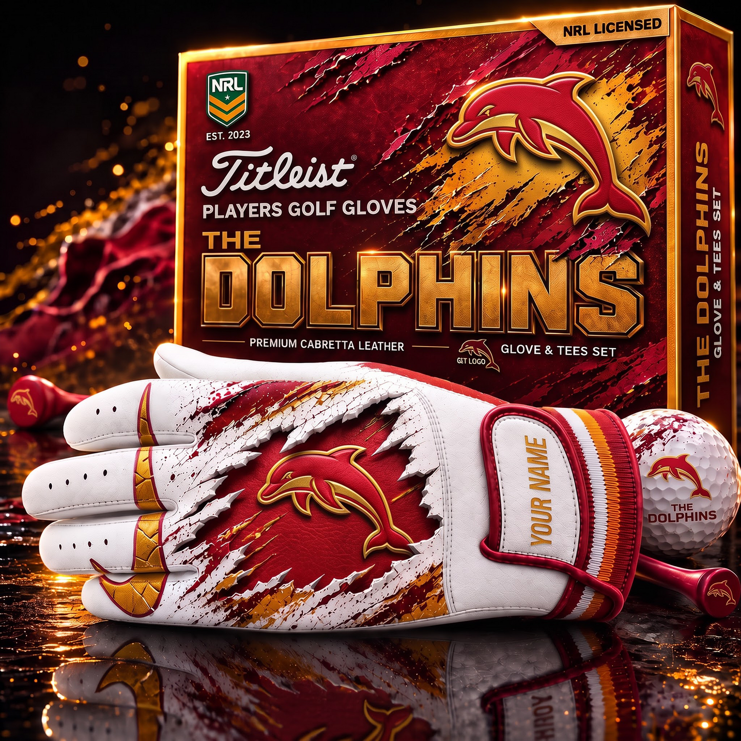 DOL PREMIUM NRL PLAYERS GOLF GLOVE GIFT SET V2