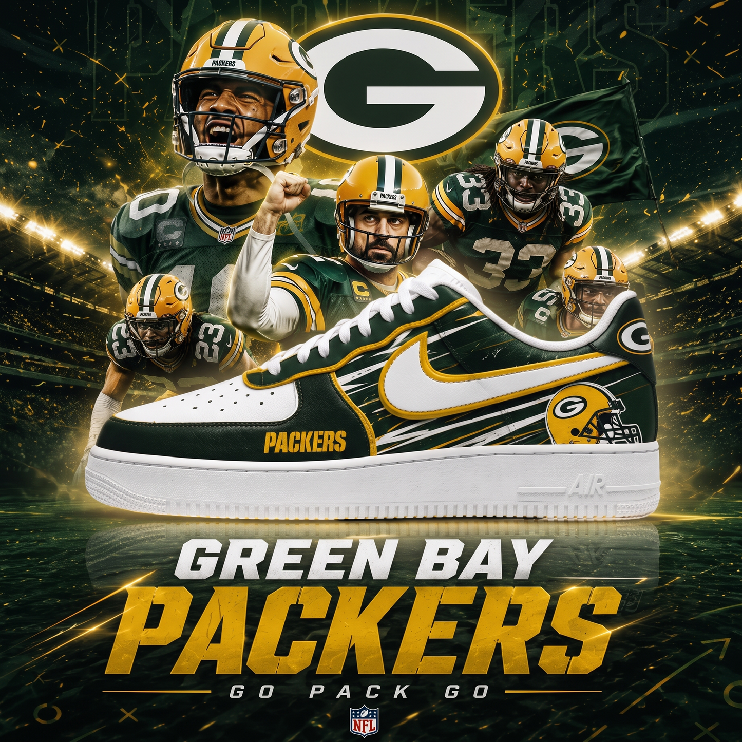 GBP x NFL Luxury AF1 Sneakers