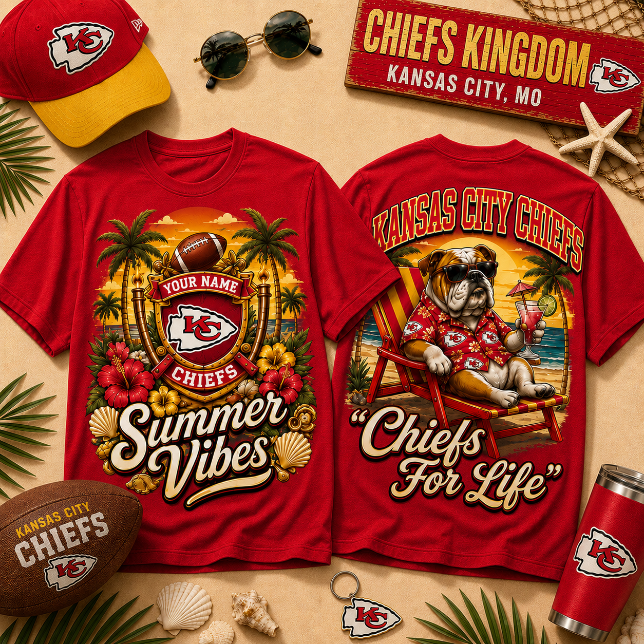 KCC x NFL Summer Tshirt Funny Dog Custom Any Name Gifts