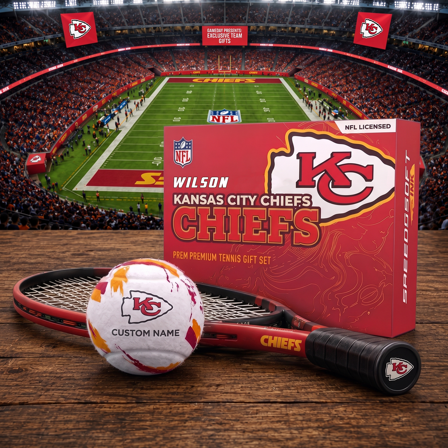 KCC_PREMIUM NFL EXCLUSIVE PERSONALIZED TENNIS BALL SET LIMITED EDTION