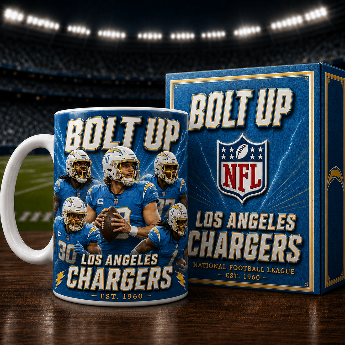 LAC X NFL commemorative ceramic mug 2007