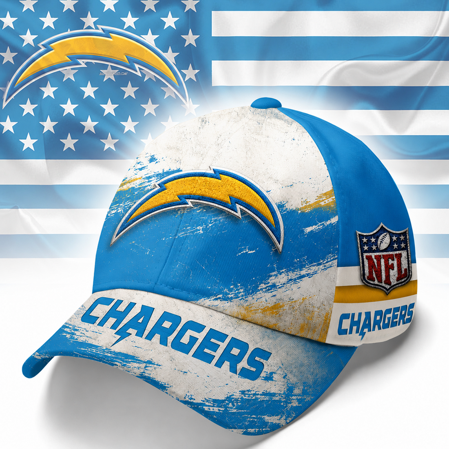 LAC x NFL Grunge Style Team Premium Cap 0207