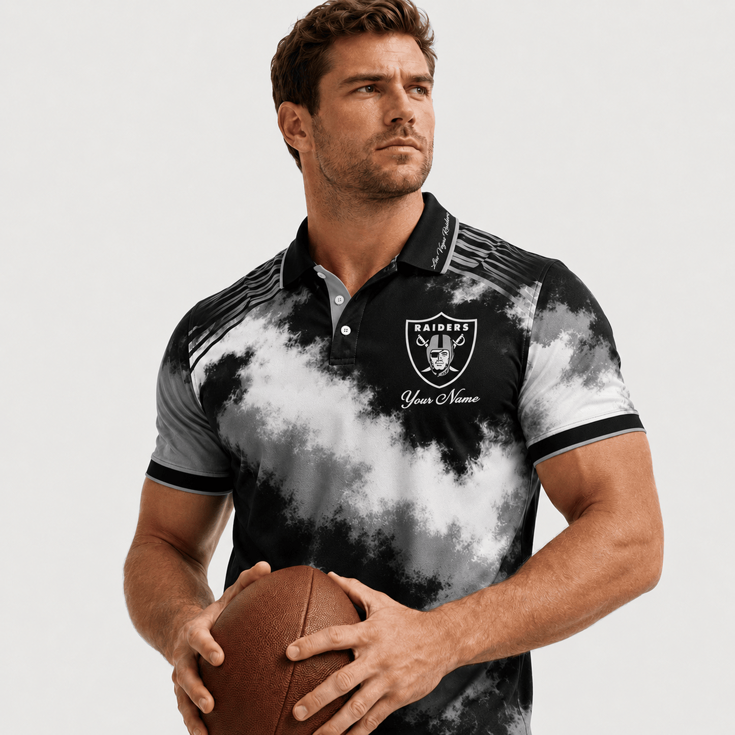 LV X Premium NFL Premium Personalized Helmet Polo Shirt