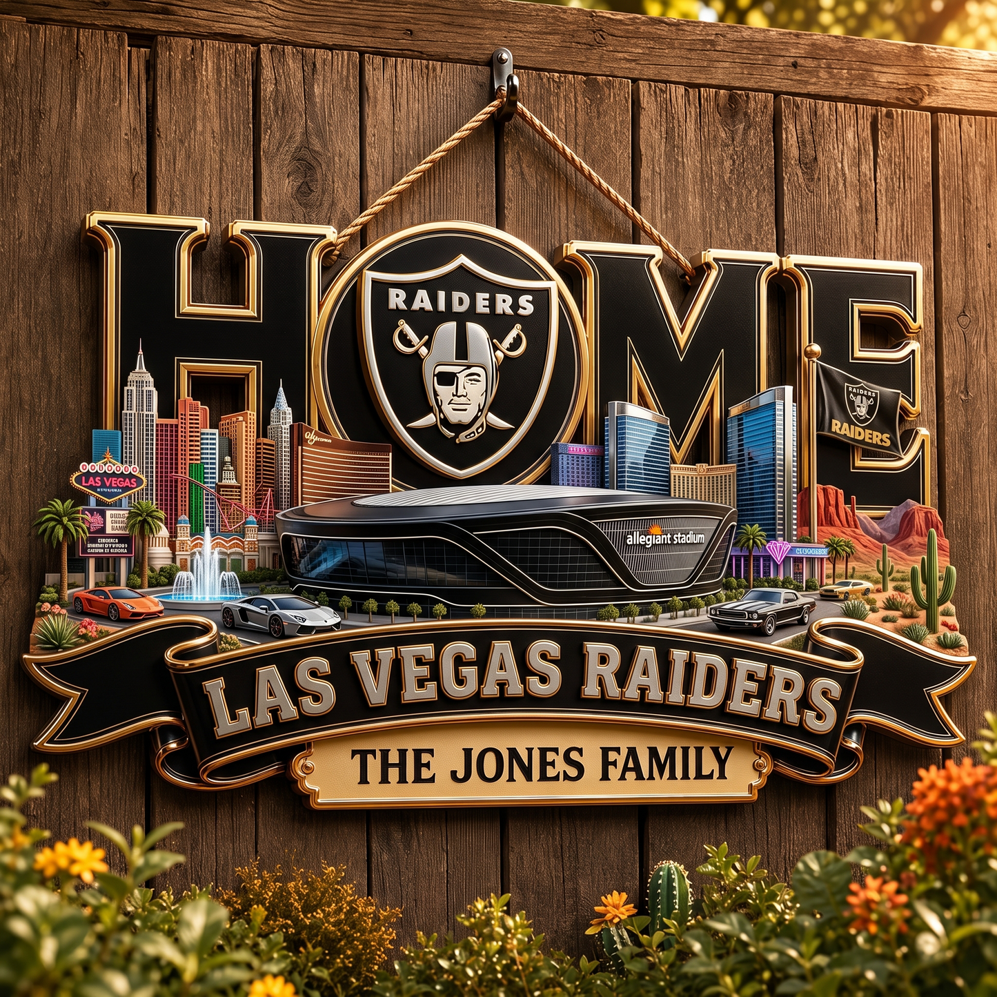 LVR x NFL Team Home Metal Sign Custom Any Name Gifts For Home Decor