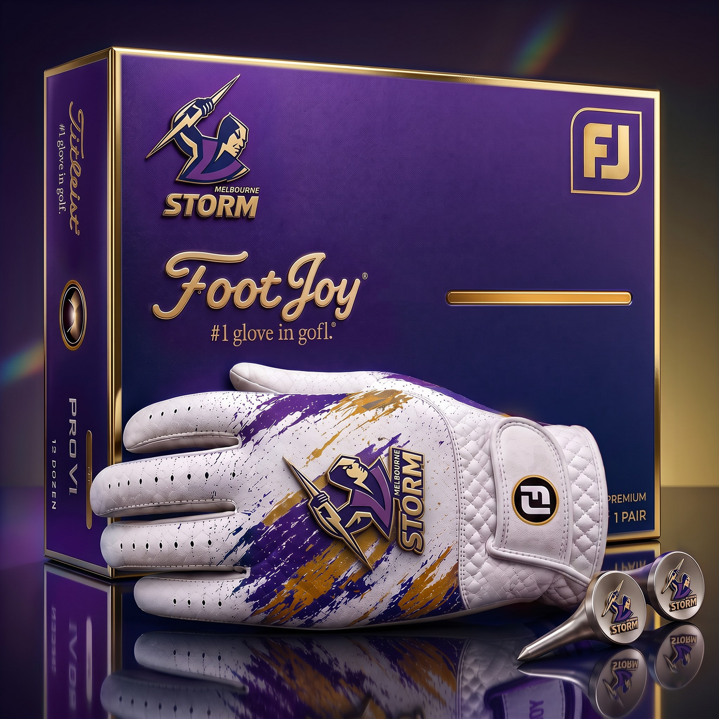 MS_SIGNATURE NRL DELUXE PERSONALIZED GOLF GLOVE SET LIMITED EDITION