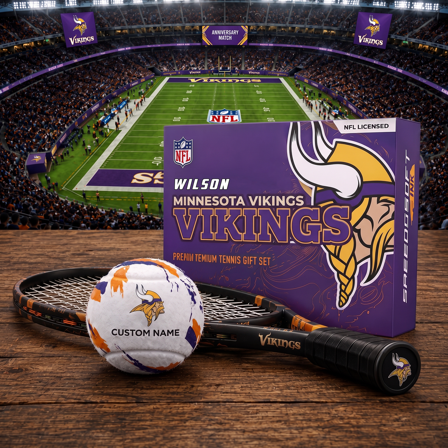 MV_PREMIUM NFL EXCLUSIVE PERSONALIZED TENNIS BALL SET LIMITED EDTION