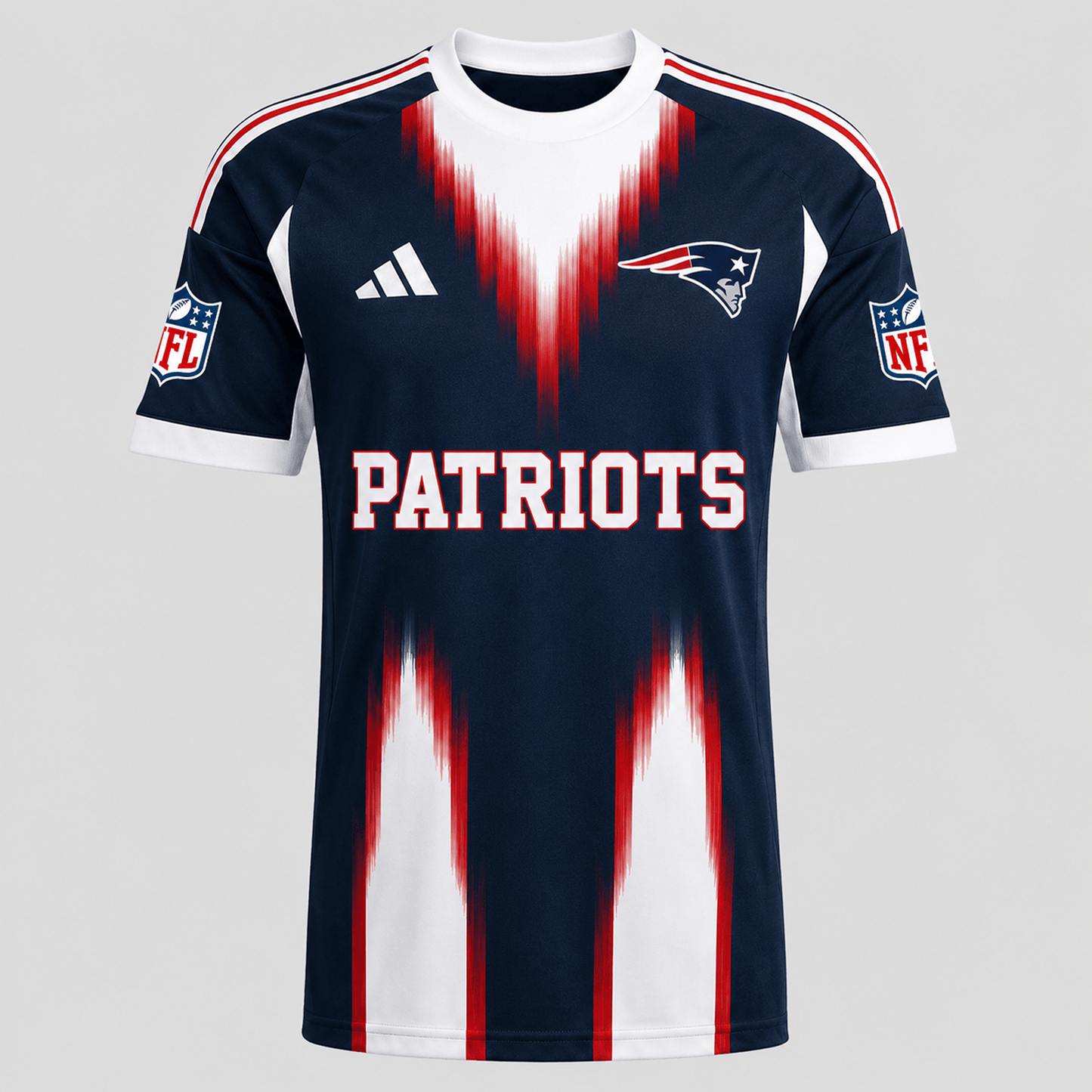 NE X Premium NFL Men’s Athletic Brush Stripe T-Shirt
