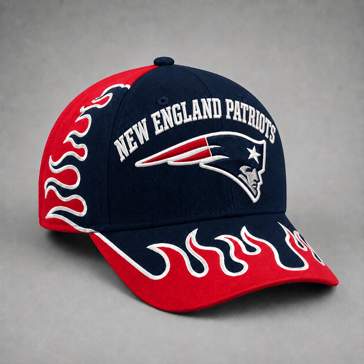 NEP Premium NFL Flame Curved Brim Baseball Cap