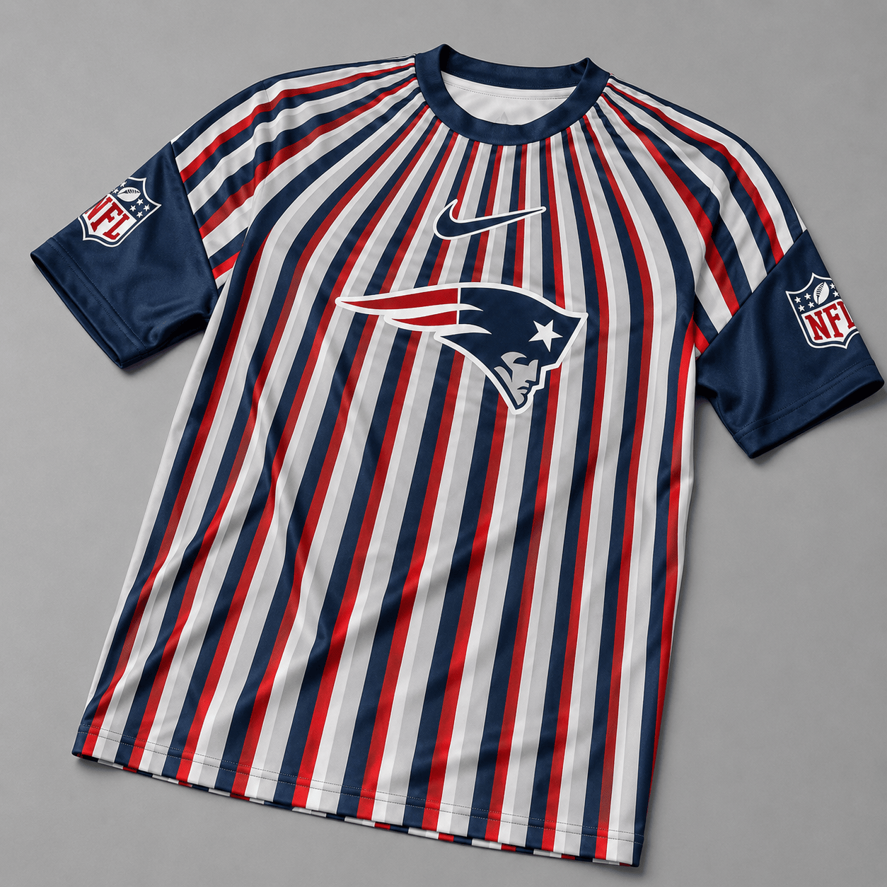 NEP Premium NFL Men’s Athletic Vertical Stripe T-Shirt