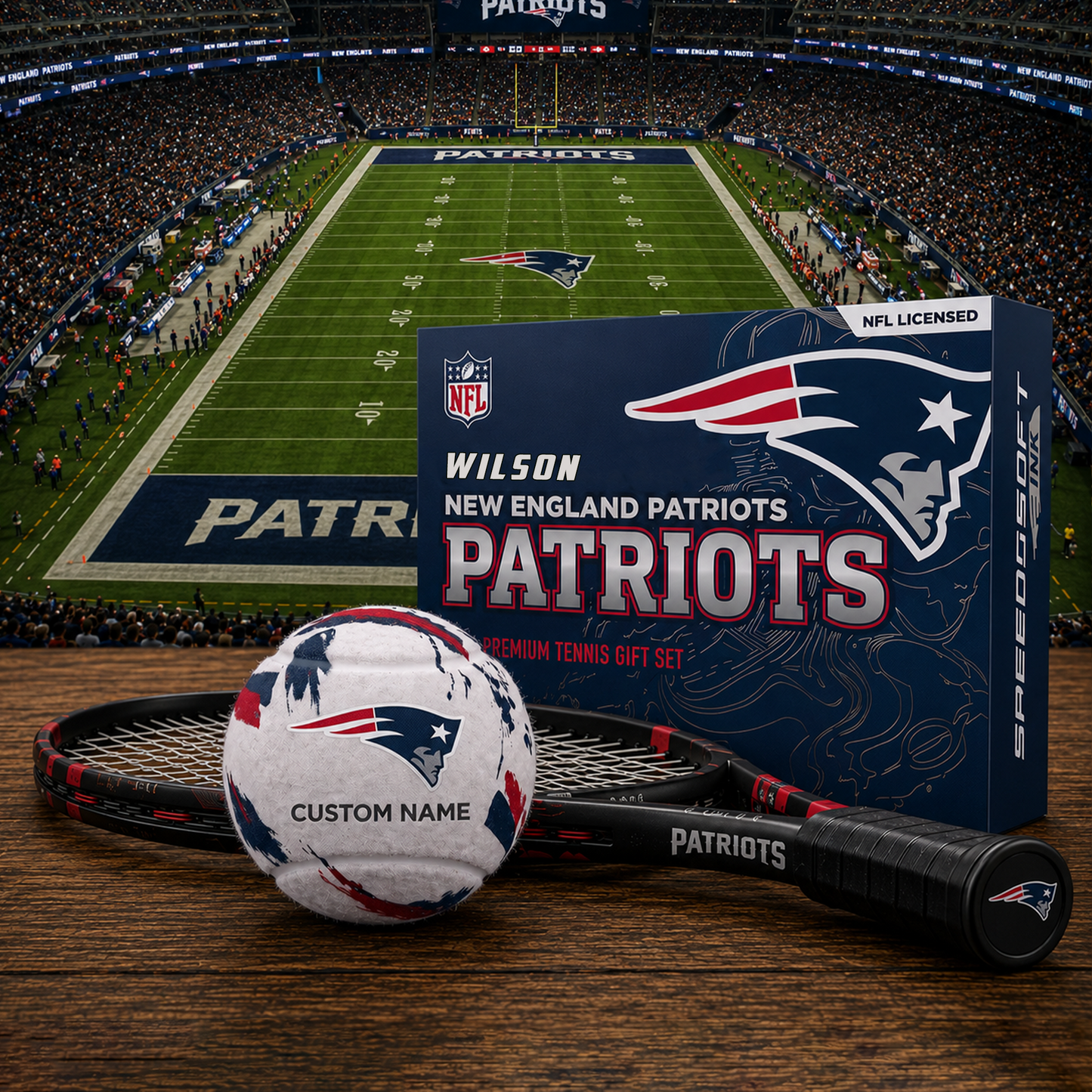 NEP_PREMIUM NFL EXCLUSIVE PERSONALIZED TENNIS BALL SET LIMITED EDTION