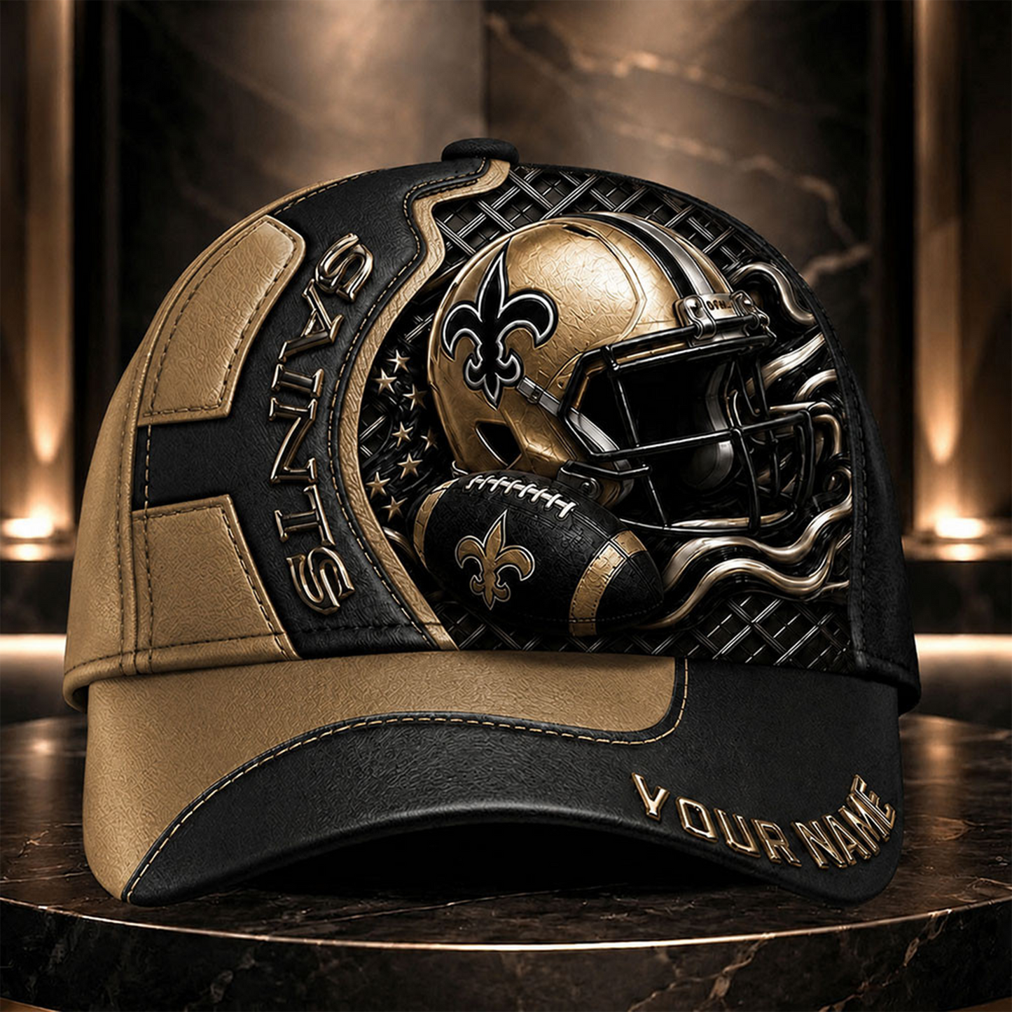 NOS _NFL Legacy 3D Premium Leather Cap – Personalized Edition