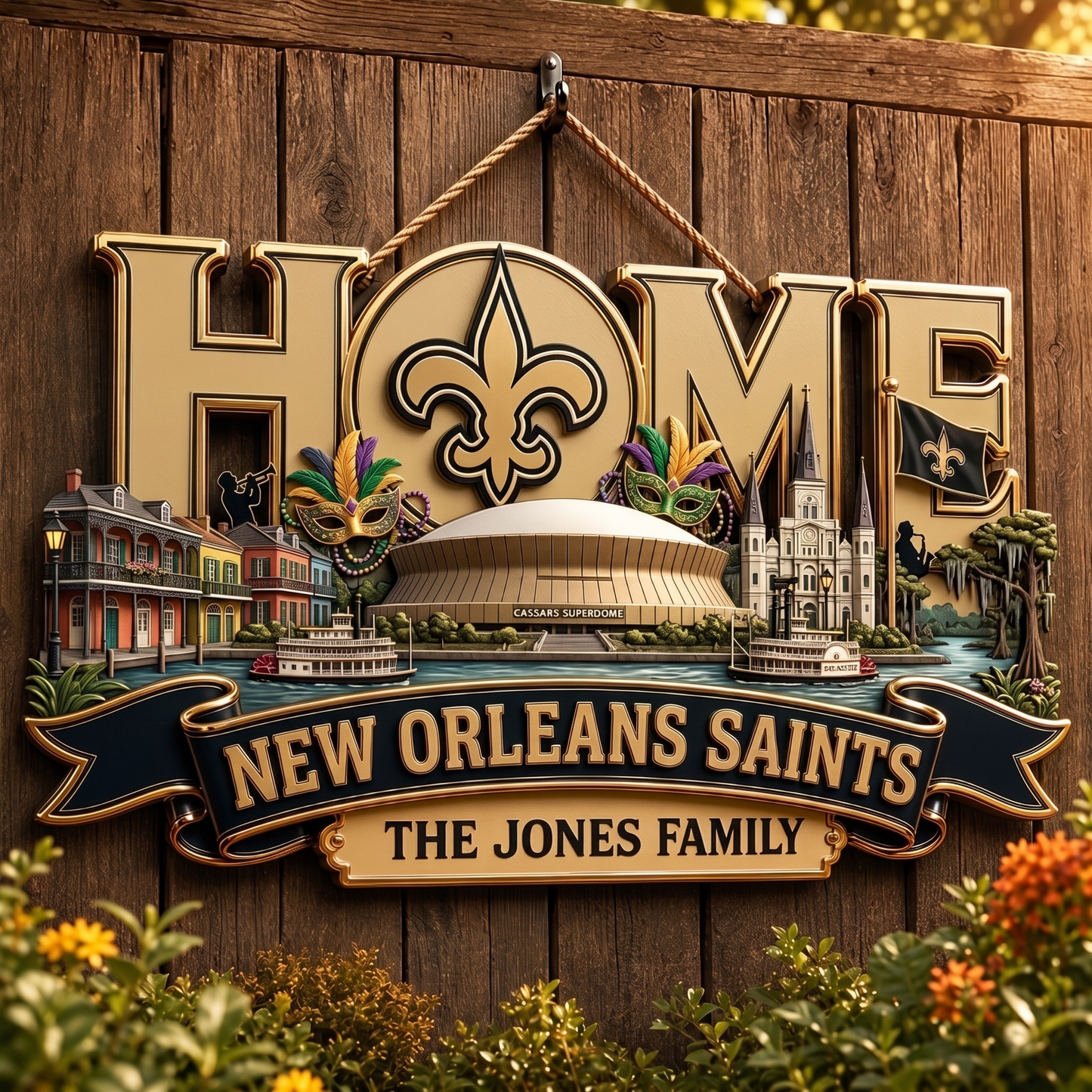 NOS x NFL Team Home Metal Sign Custom Any Name Gifts For Home Decor