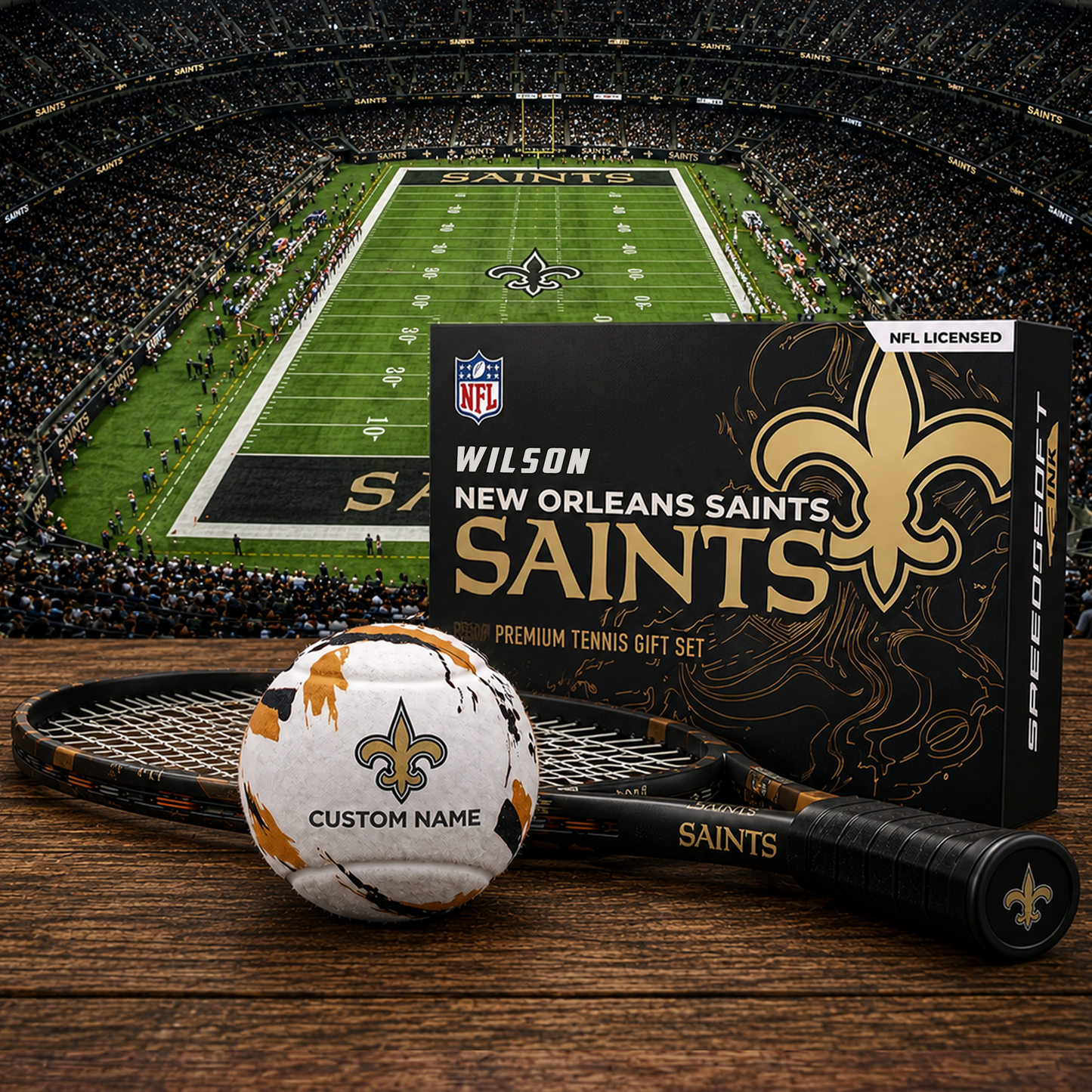 NOS_PREMIUM NFL EXCLUSIVE PERSONALIZED TENNIS BALL SET LIMITED EDTION