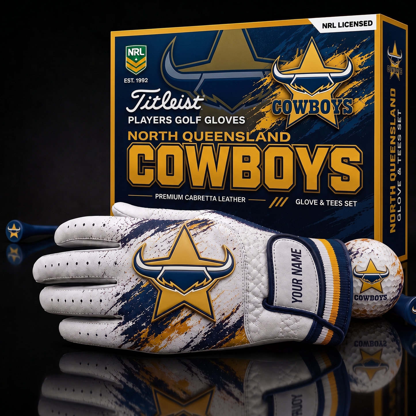 NQL LUXURY PERSONALIZED GOLF GLOVE SET LIMITED EDTION