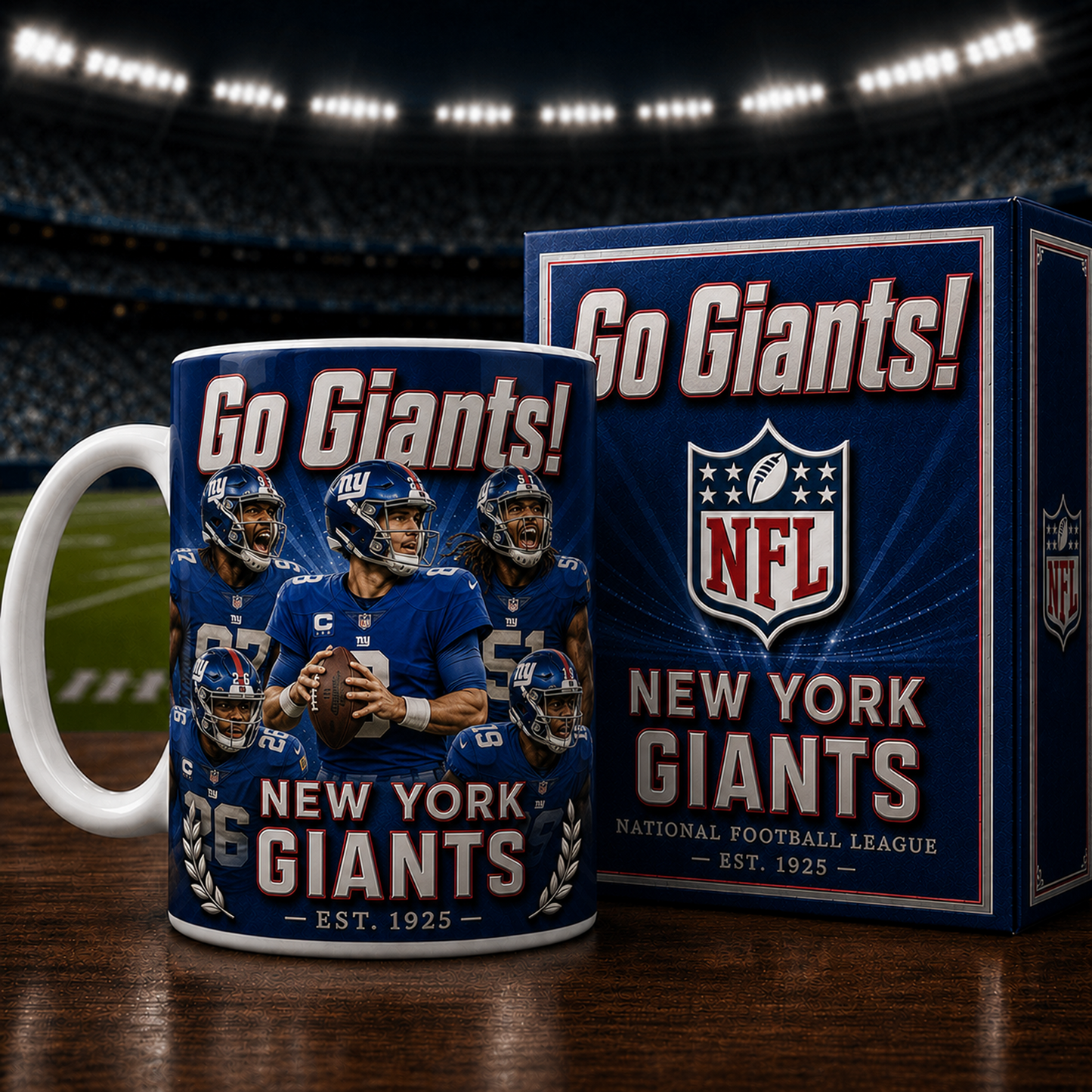 NYG X NFL commemorative ceramic mug 2007
