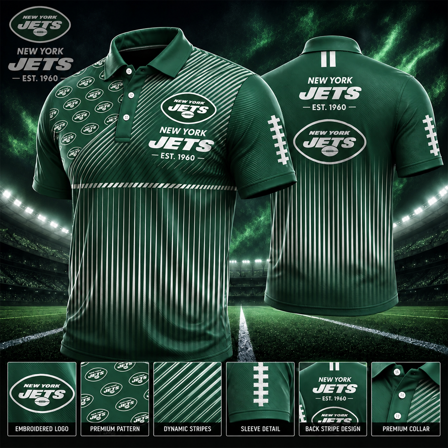 NYJ_NFL Premium Polo Shirt – Limited Edition