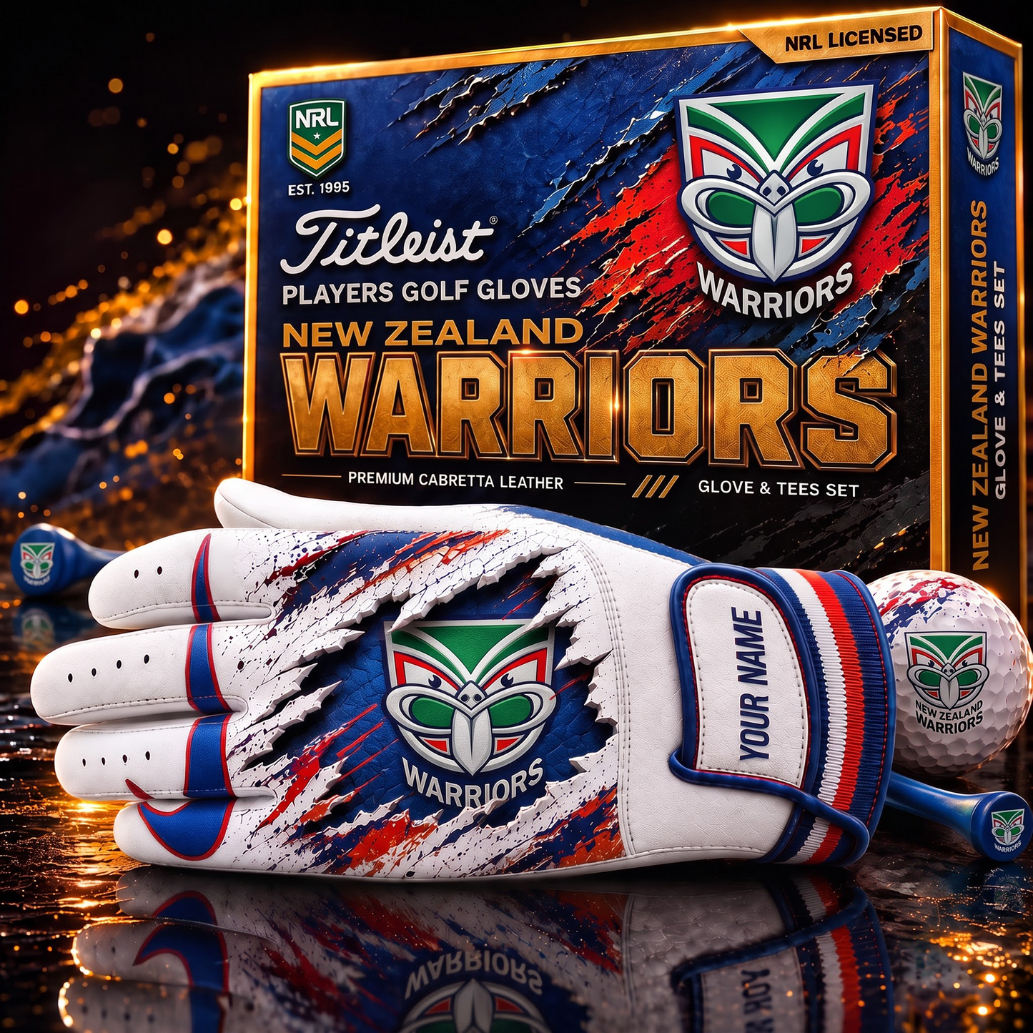 NZW PREMIUM NRL PLAYERS GOLF GLOVE GIFT SET V2