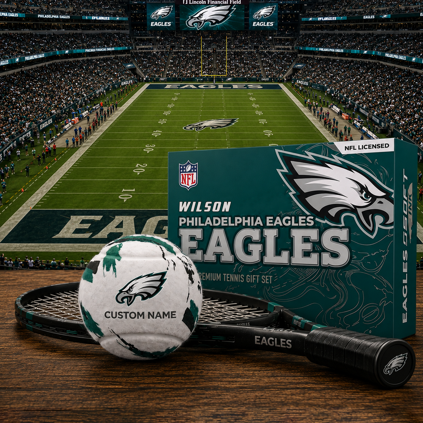 PE_PREMIUM NFL EXCLUSIVE PERSONALIZED TENNIS BALL SET LIMITED EDTION