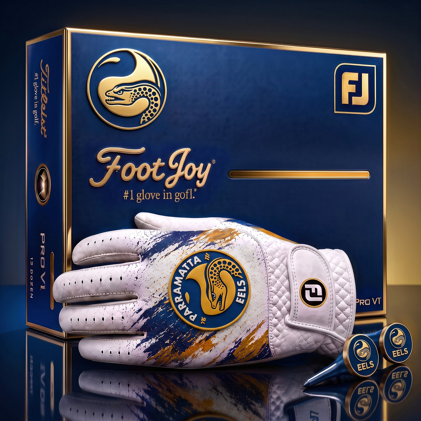 PE_SIGNATURE NRL DELUXE PERSONALIZED GOLF GLOVE SET LIMITED EDITION