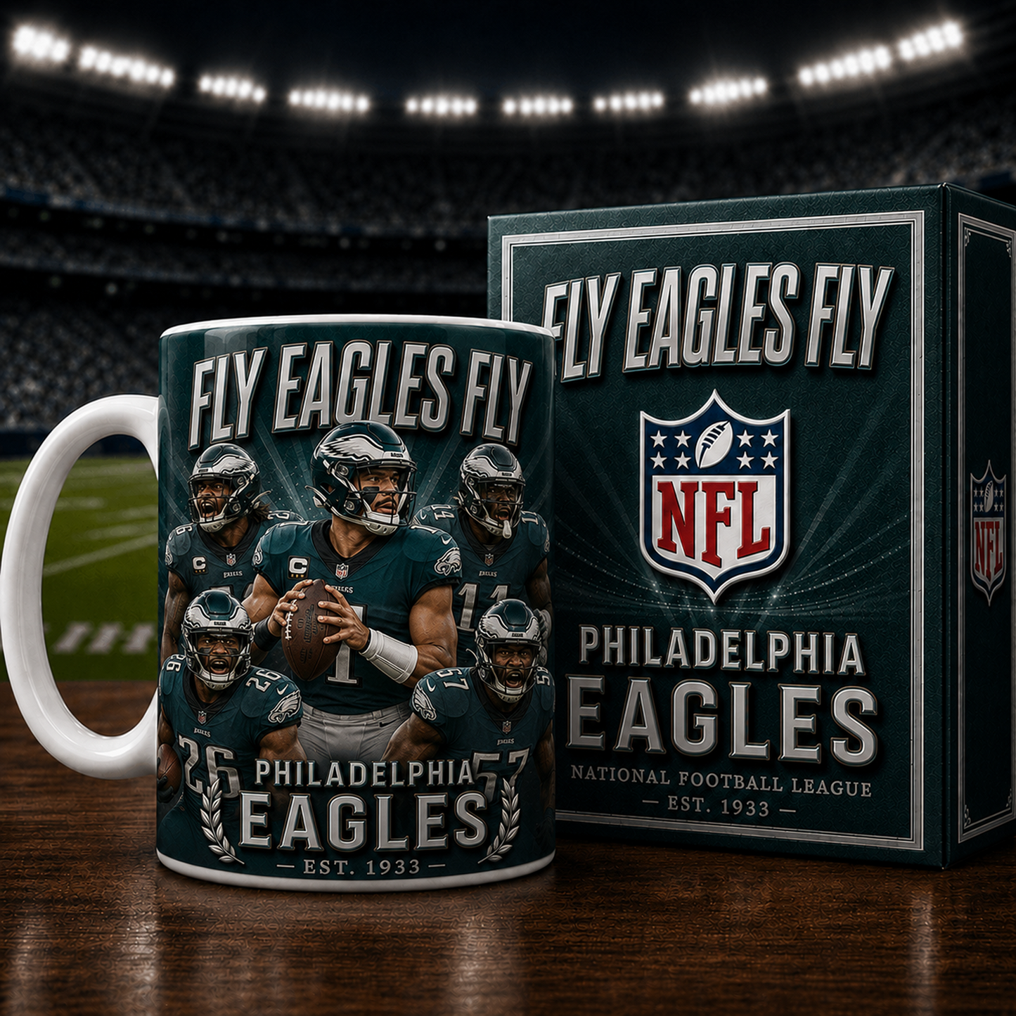 PHI X NFL commemorative ceramic mug 2007