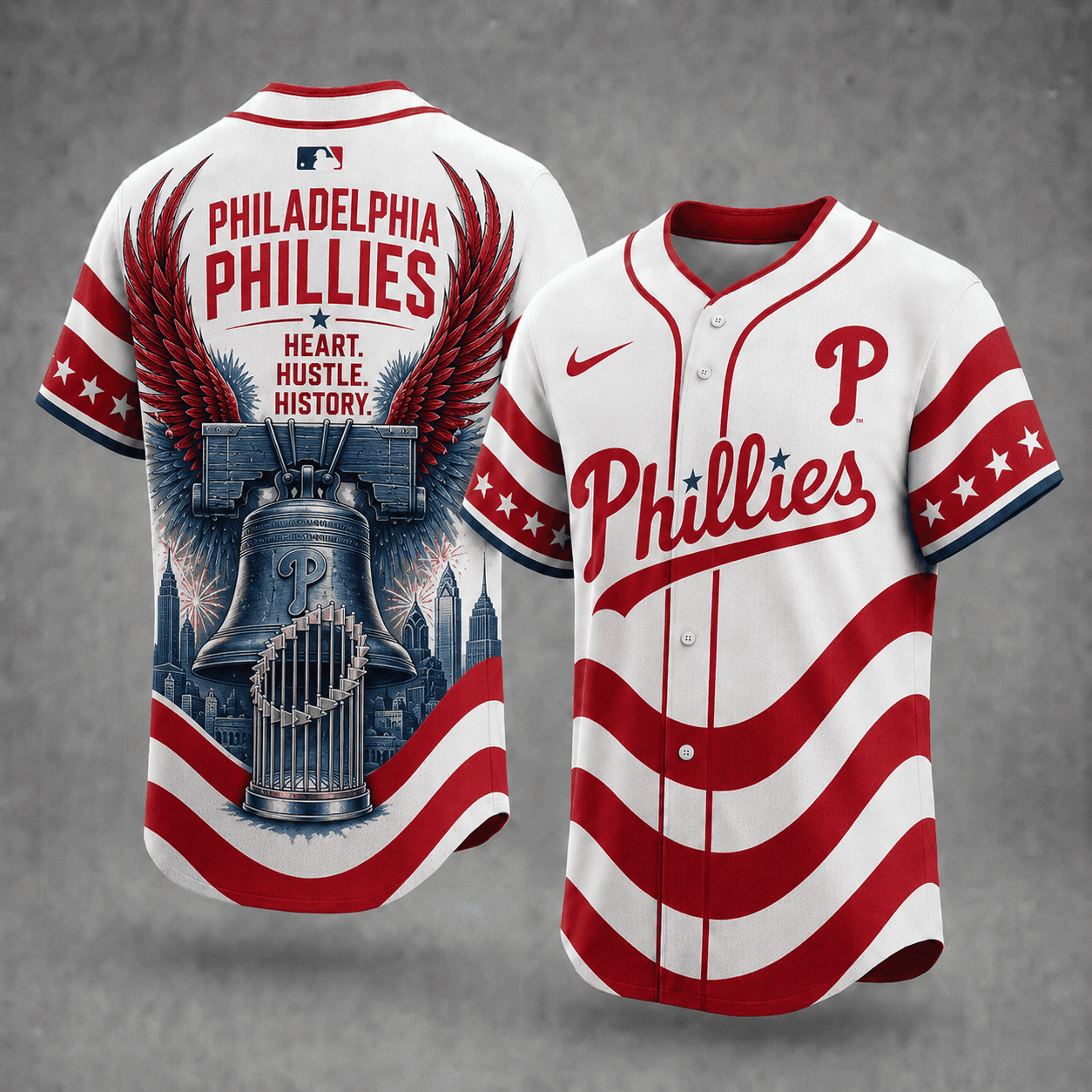 PHI x MLB Premium Baseball Jersey Gift For Fan