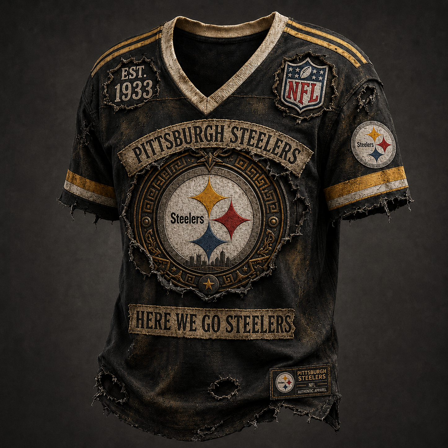 PIT X NFL Exclusive V-Neck T-Shirt 2007