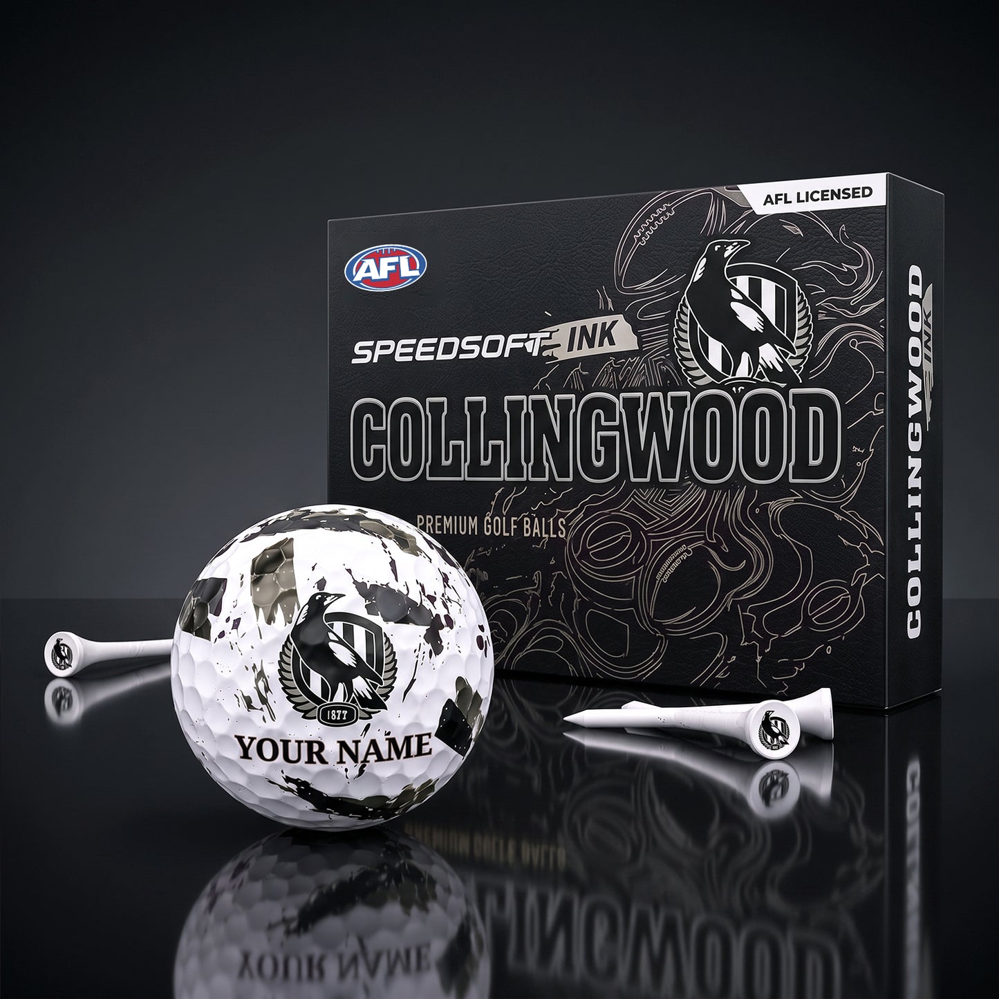 PREMIUM AFL X COL EXCLUSIVE PERSONALIZED GOLF BALL SET LIMITED EDTION