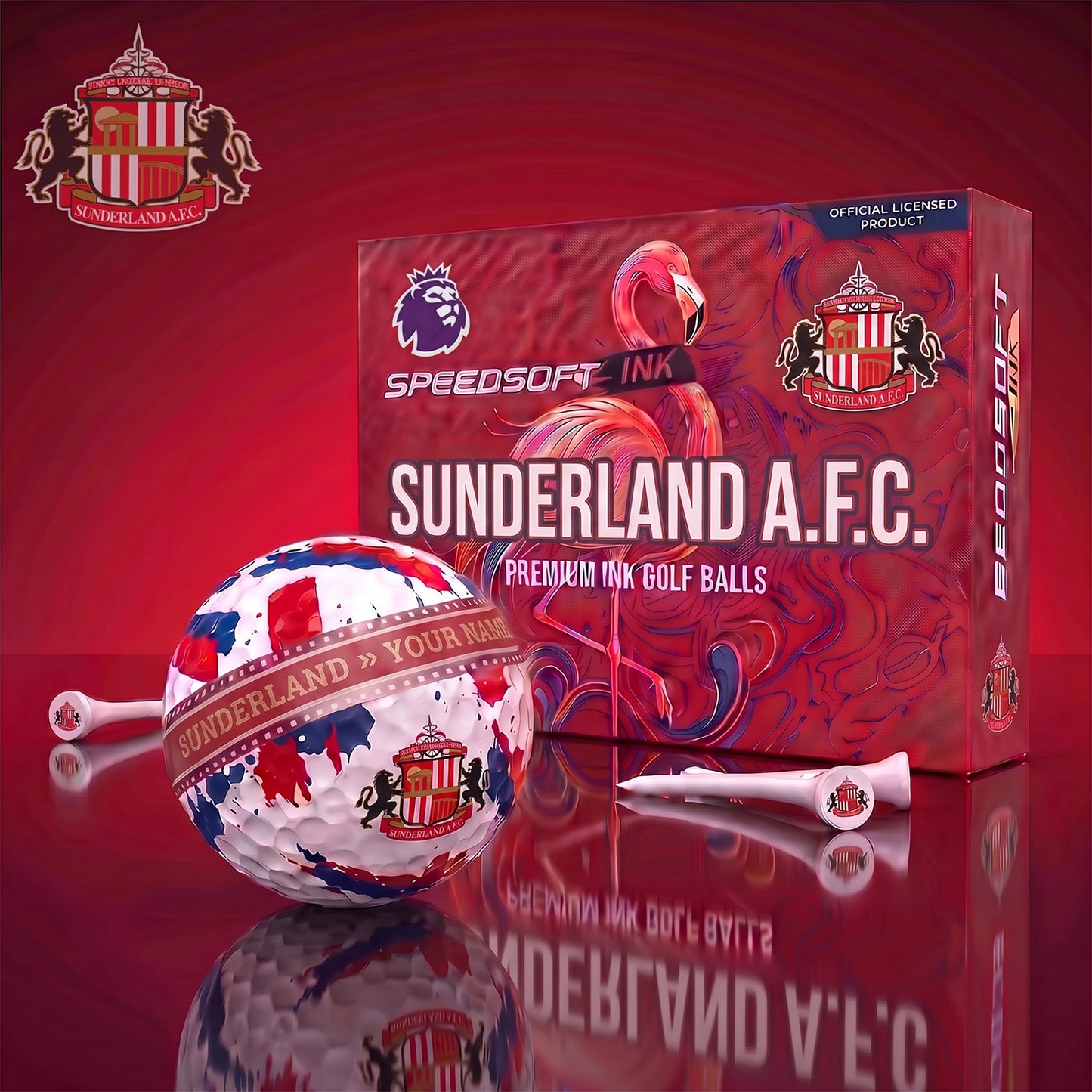 PREMIUM EPL X SUN DELUXE PERSONALIZED GOLF BALL SET LIMITED EDITION