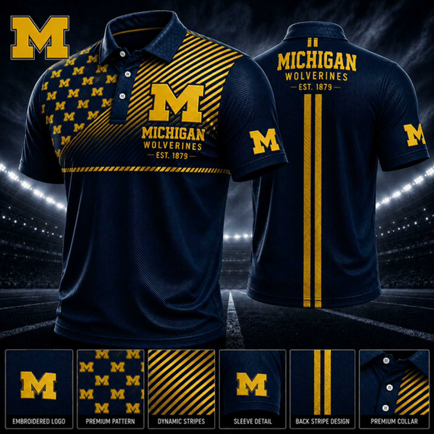 PREMIUM NCAA X MW EXCLUSIVE POLO SHIRT LIMITED EDITION
