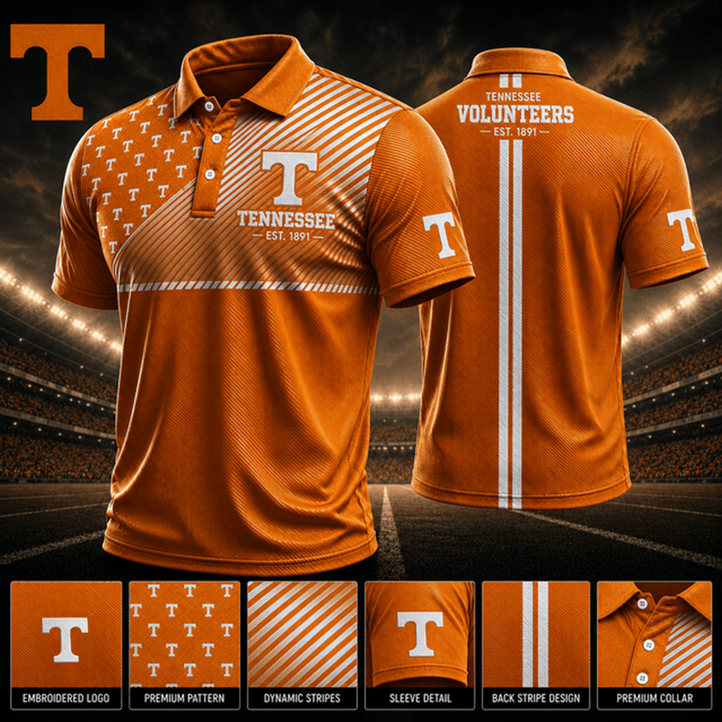PREMIUM NCAA X TV EXCLUSIVE POLO SHIRT LIMITED EDITION