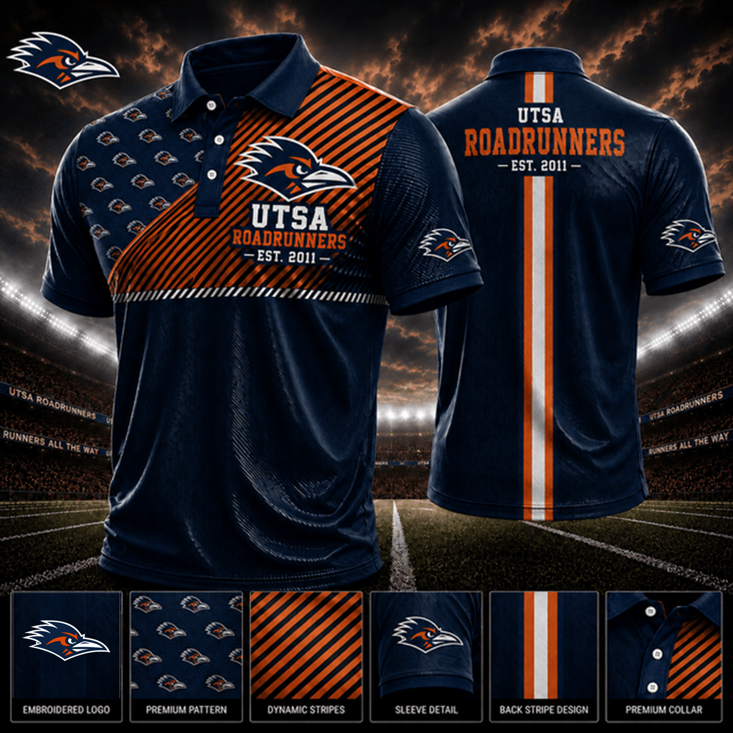 PREMIUM NCAA X UR EXCLUSIVE POLO SHIRT LIMITED EDITION
