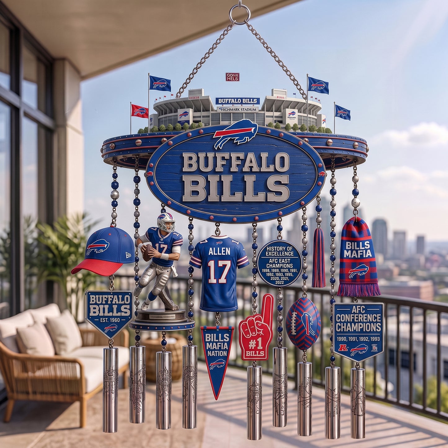 PREMIUM NFL X BUF EXCLUSIVE Wind Chime LIMITED EDITION