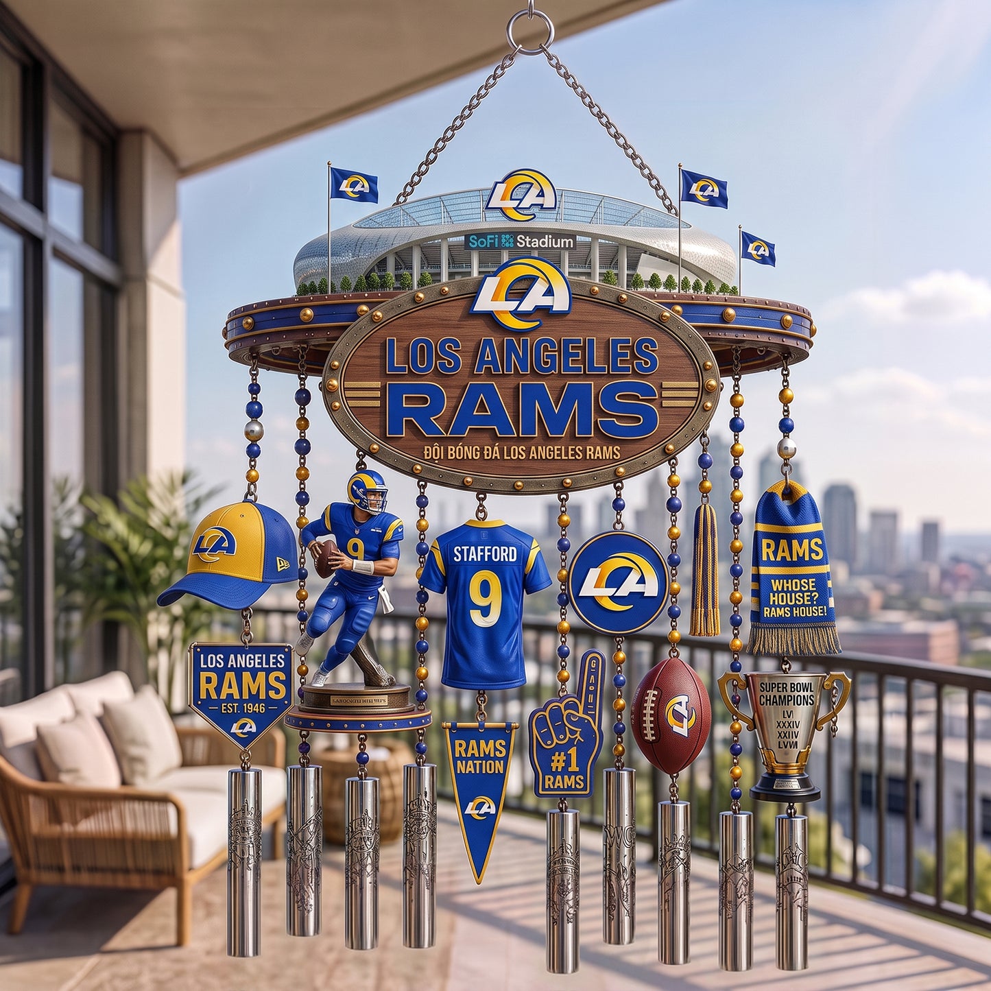 PREMIUM NFL X LAR EXCLUSIVE Wind Chime LIMITED EDITION