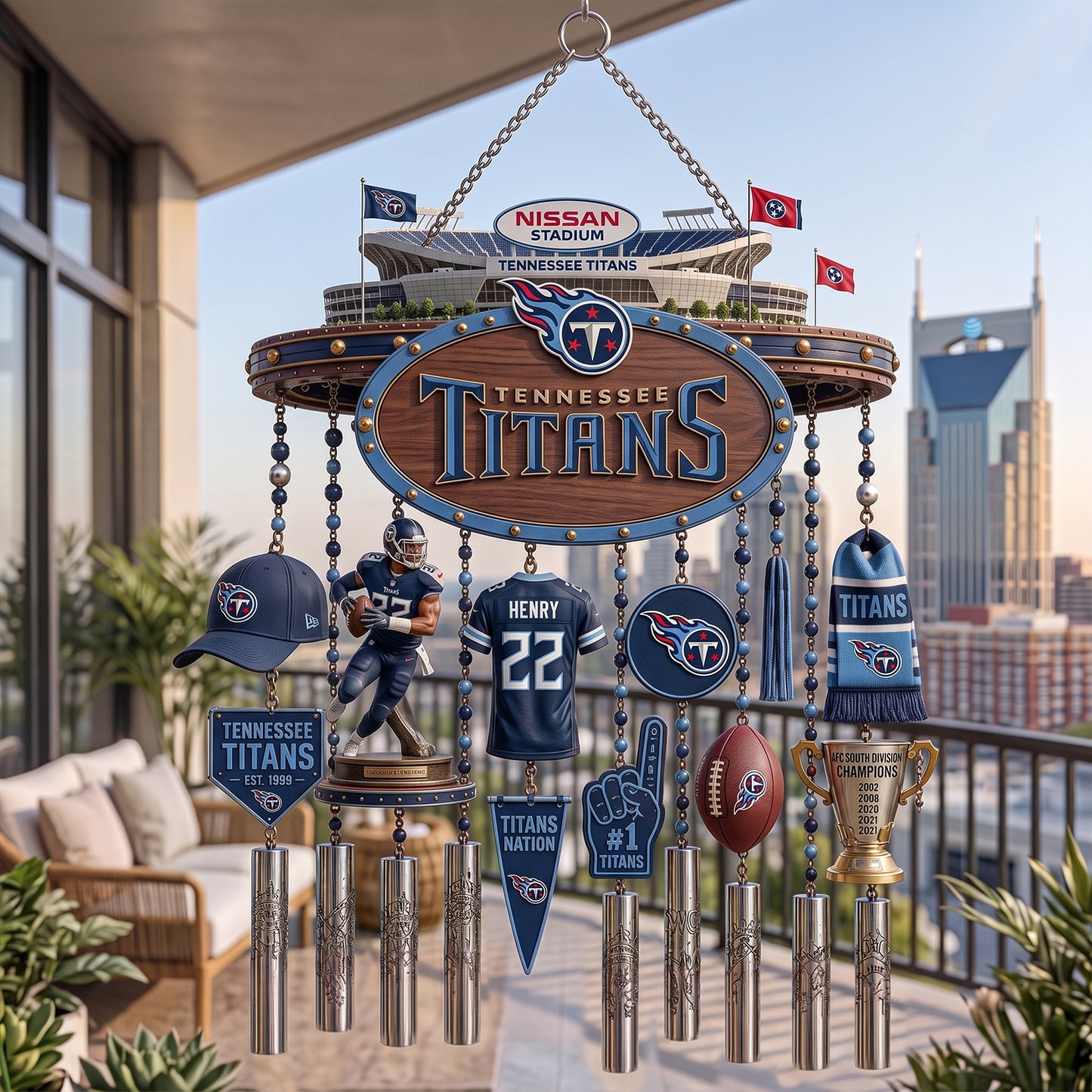 PREMIUM NFL X TEN EXCLUSIVE Wind Chime LIMITED EDITION