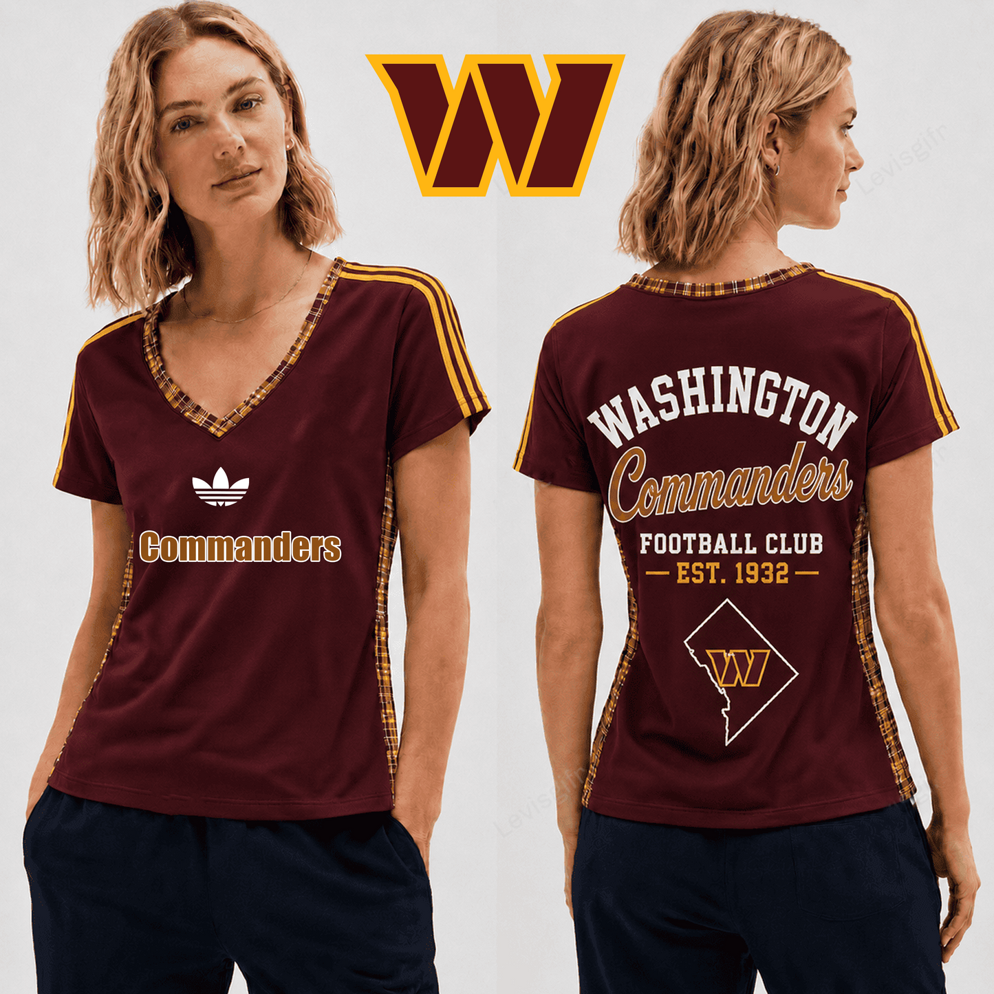 PREMIUM NFL X WC EXCLUSIVE Women's V-Neck T-Shirt LIMITED EDITION