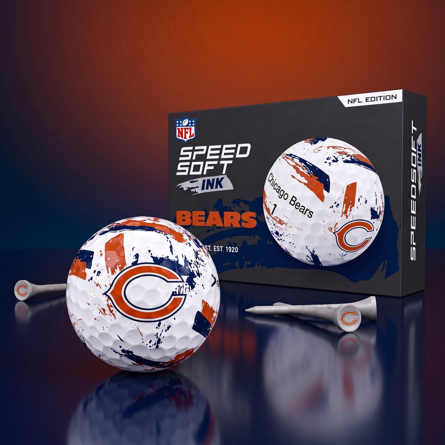 PREMIUM NFL x CB EXCLUSIVE Speedsoft Ink Golf Balls Set Limited Editions