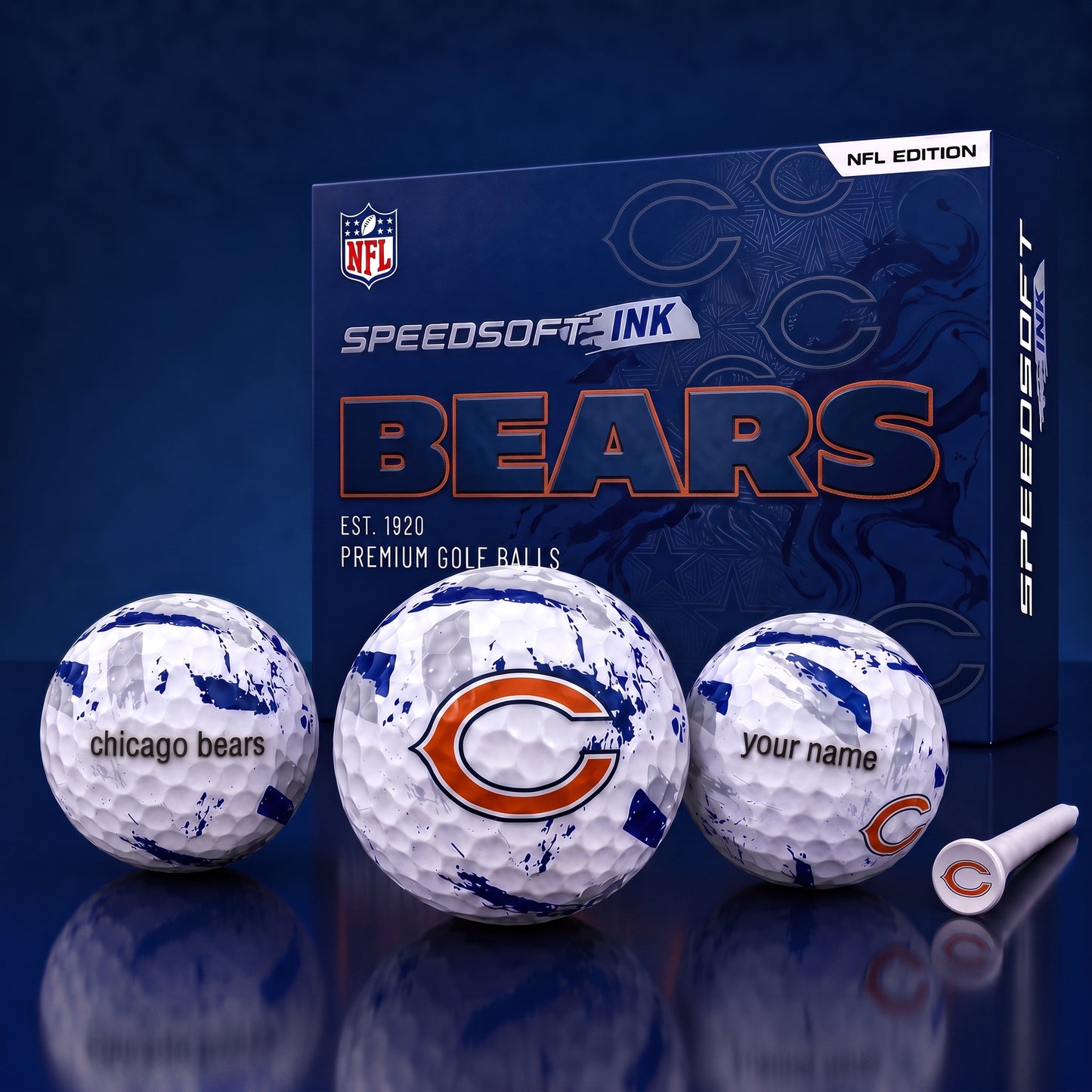 PREMIUM NFL x CB EXCLUSIVE Speedsoft Ink Golf Balls Set Limited Editions V2