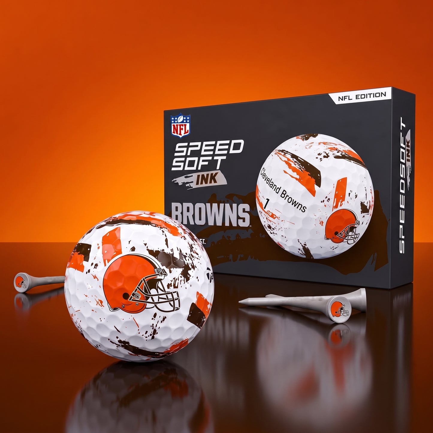 PREMIUM NFL x CLE EXCLUSIVE Speedsoft Ink Golf Balls Set Limited Editions