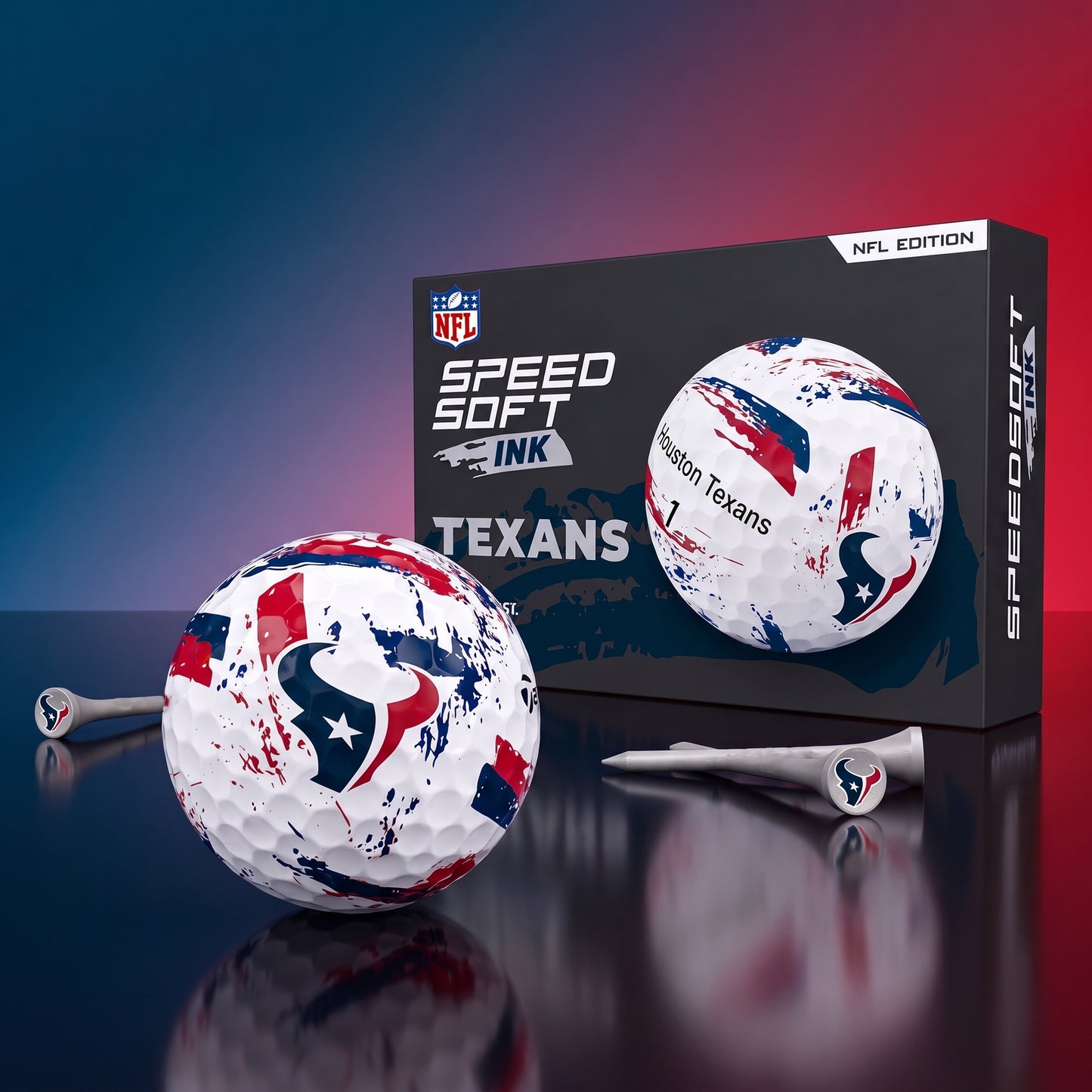 PREMIUM NFL x HT EXCLUSIVE Speedsoft Ink Golf Balls Set Limited Editions