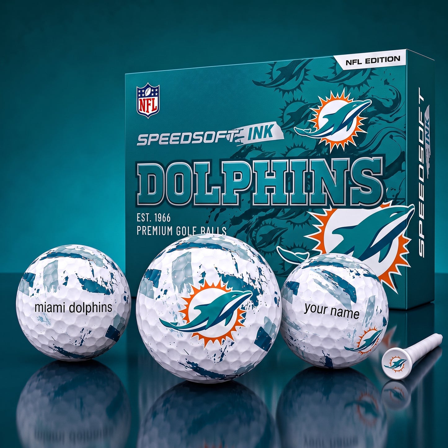 PREMIUM NFL x MD EXCLUSIVE Speedsoft Ink Golf Balls Set Limited Editions V2