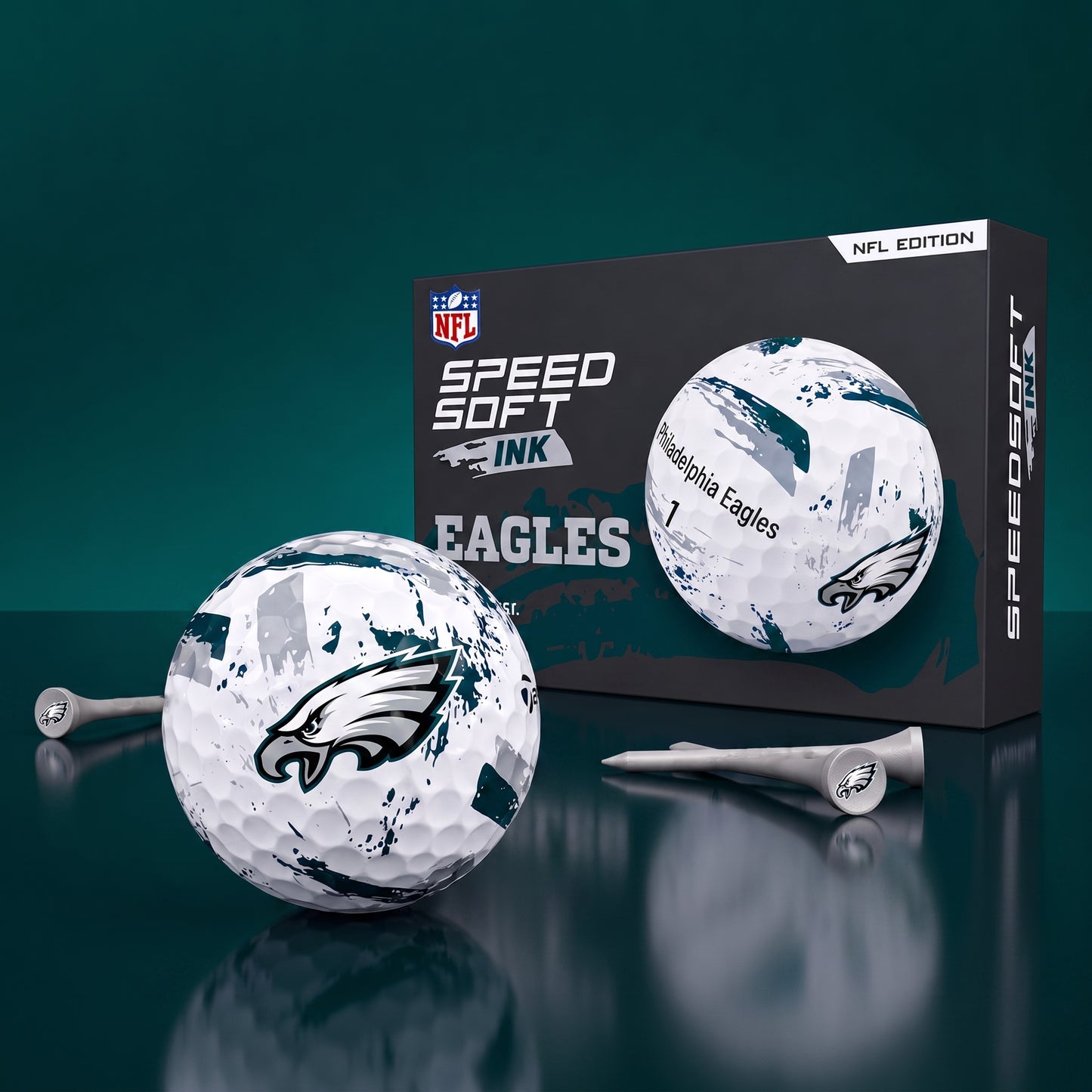 PREMIUM NFL x PE EXCLUSIVE Speedsoft Ink Golf Balls Set Limited Editions