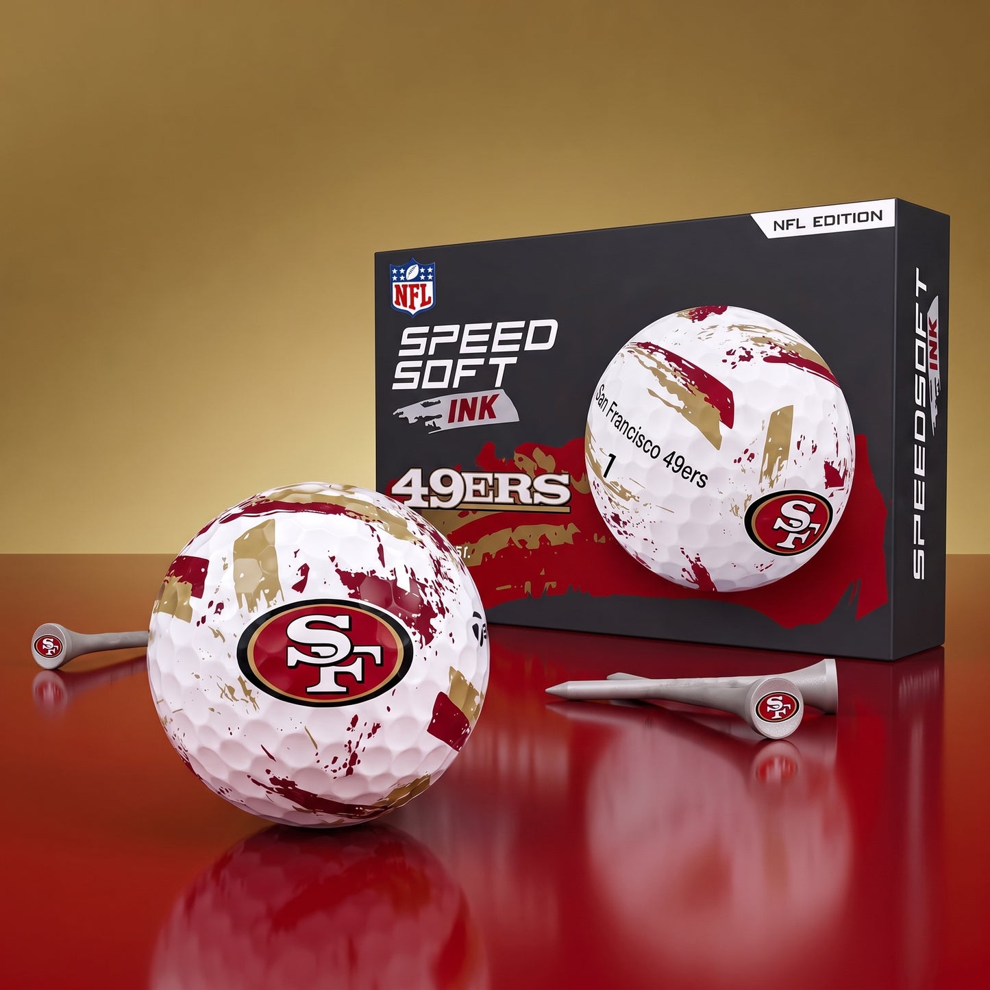 PREMIUM NFL x SF EXCLUSIVE Speedsoft Ink Golf Balls Set Limited Editions