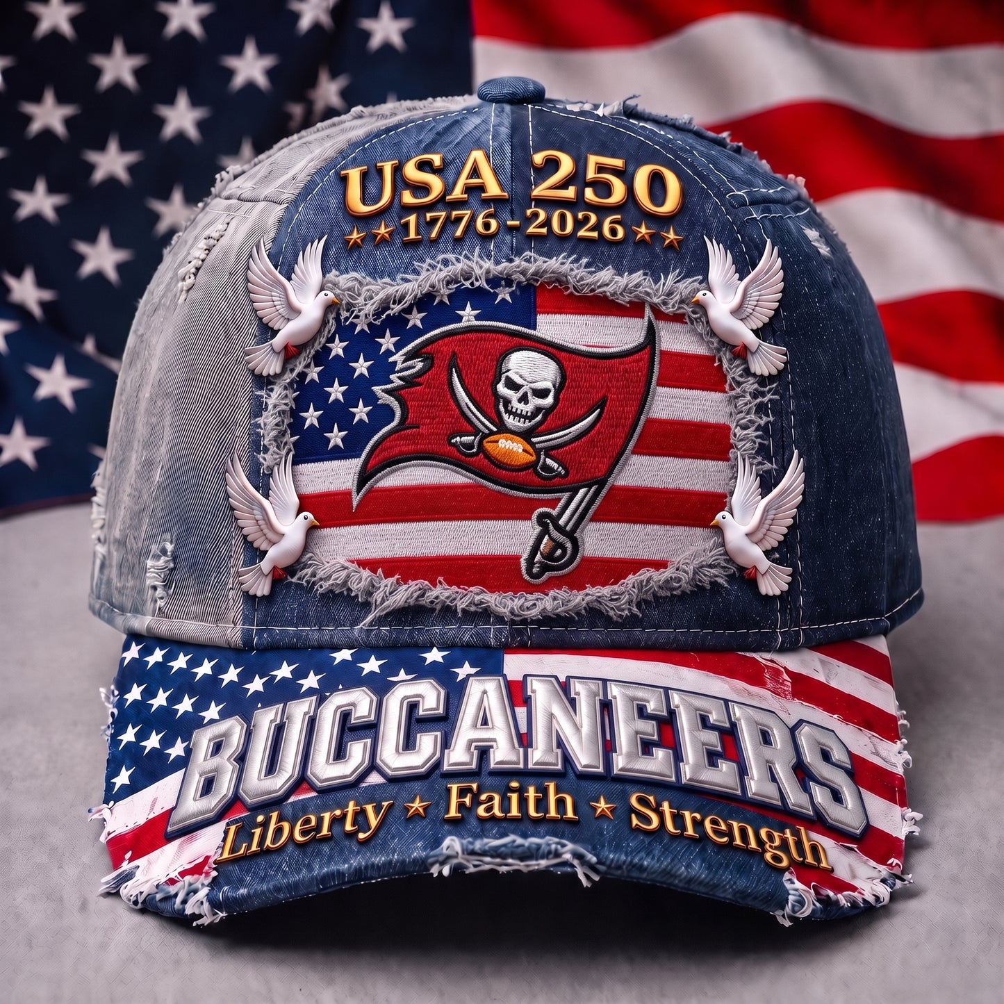PREMIUM NFL x TBB 250 Years Anniversary Of Freedom Cap V5