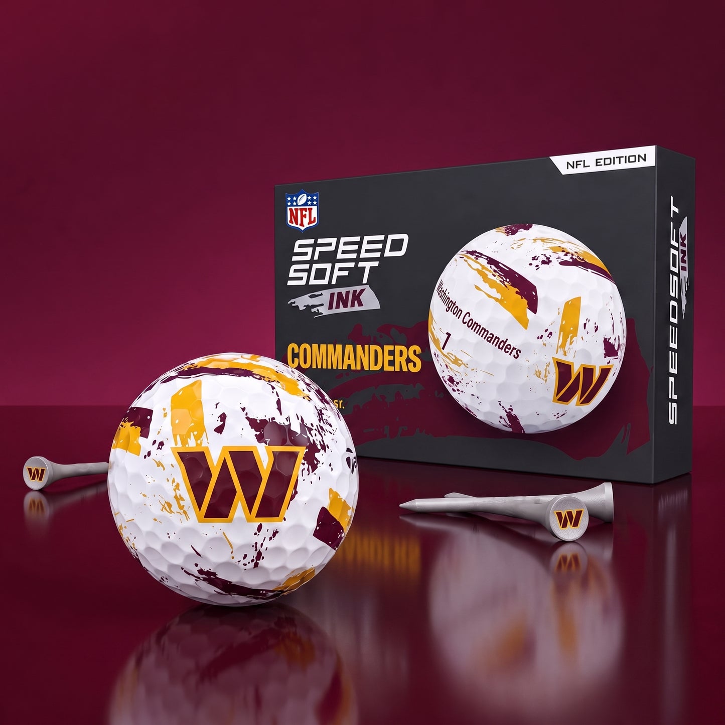 PREMIUM NFL x WC EXCLUSIVE Speedsoft Ink Golf Balls Set Limited Editions
